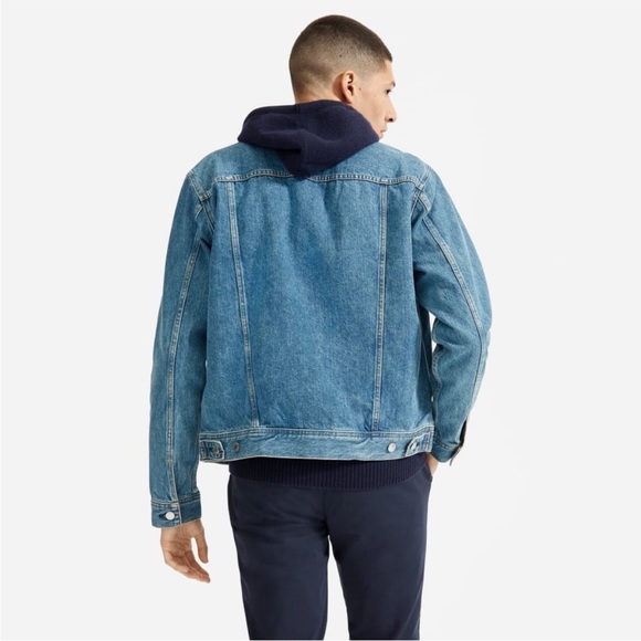 Everlane The Denim Jacket Mens Size Medium Cotton Classic Jean Jacket - Picture 3 of 5